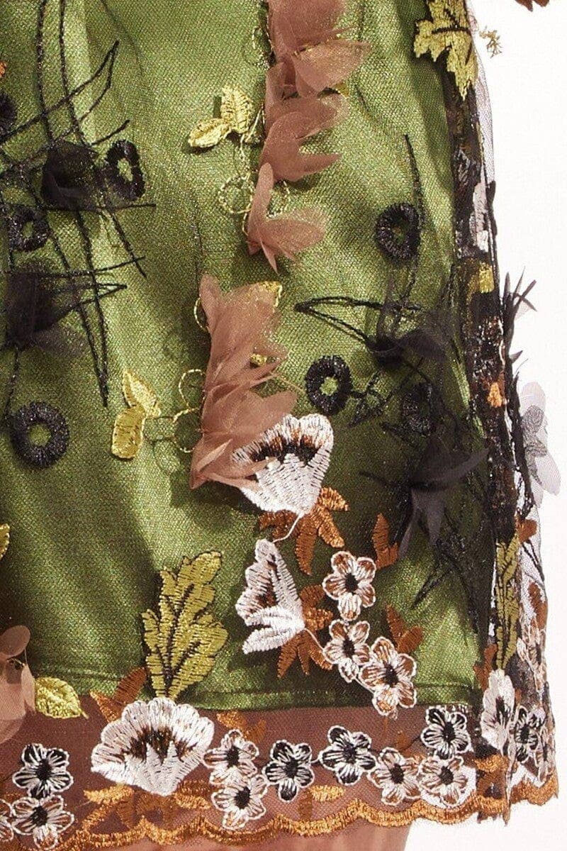 Eva Franco Zuzanna Dress in Emerald Meadow