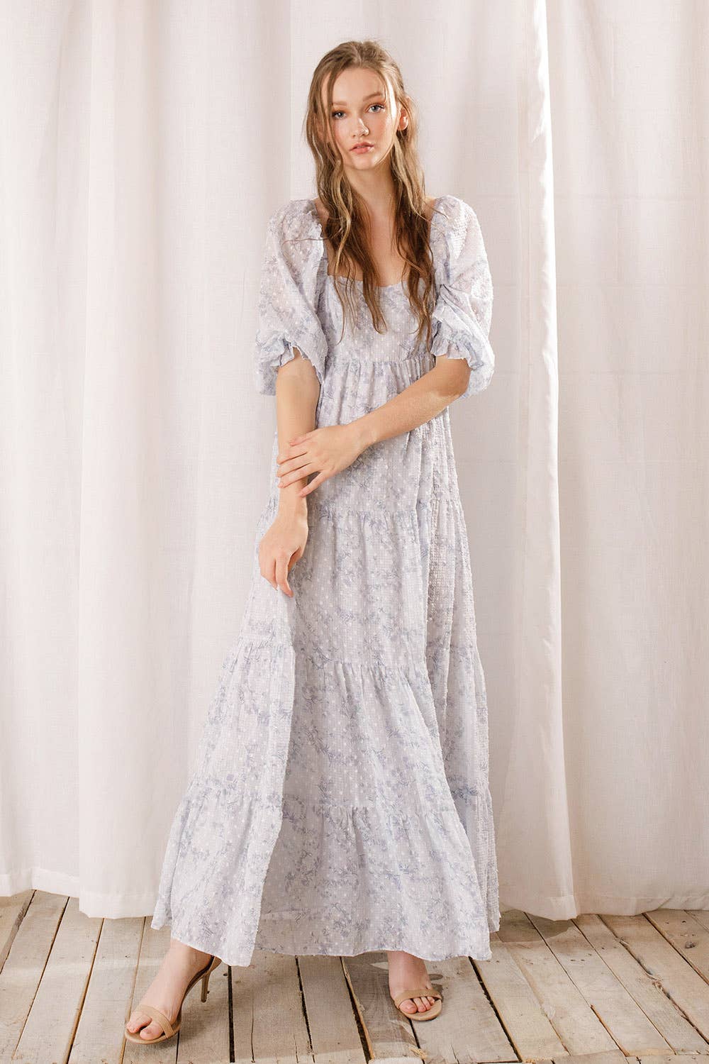 storia lace dress FLORAL EYELET MINI DRESS S / WH