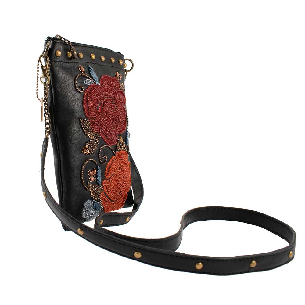 Mini sac à main bandoulière Mary Frances Rebel Rose