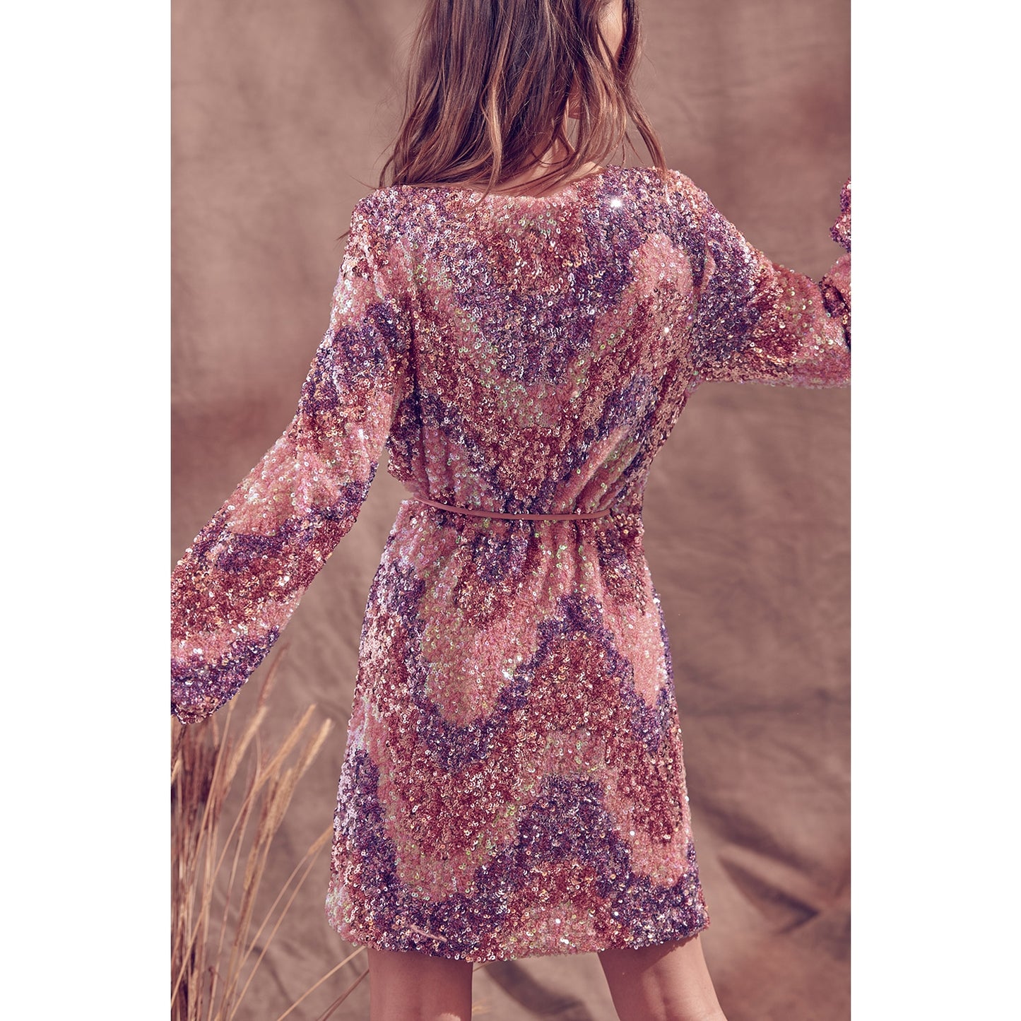 Storia Multi-Color Sequin Mini Dress - Wild Luxe Boutique