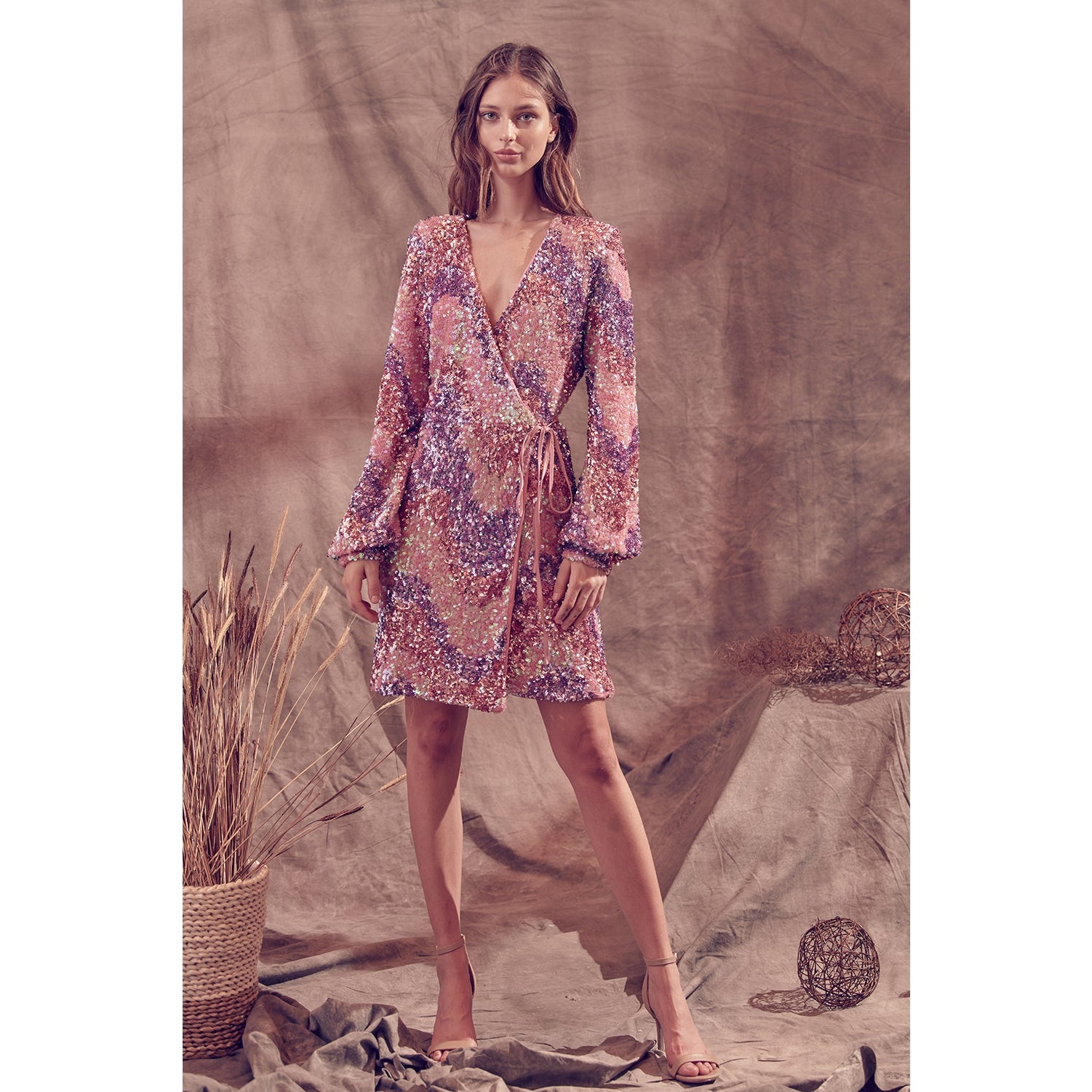 Storia Multi-Color Sequin Mini Dress - Wild Luxe Boutique