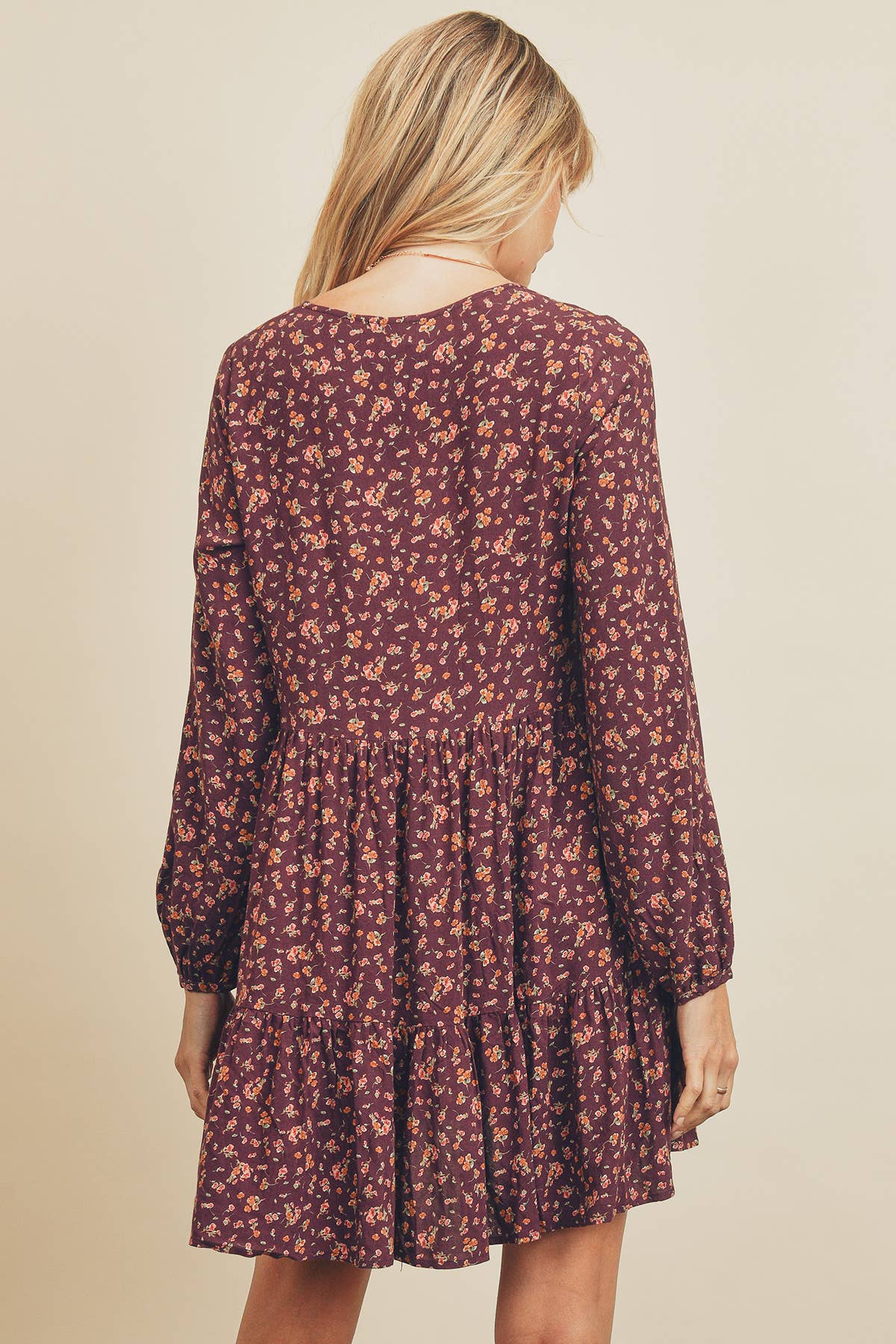 Fall Feeling Tiered Swing Dress