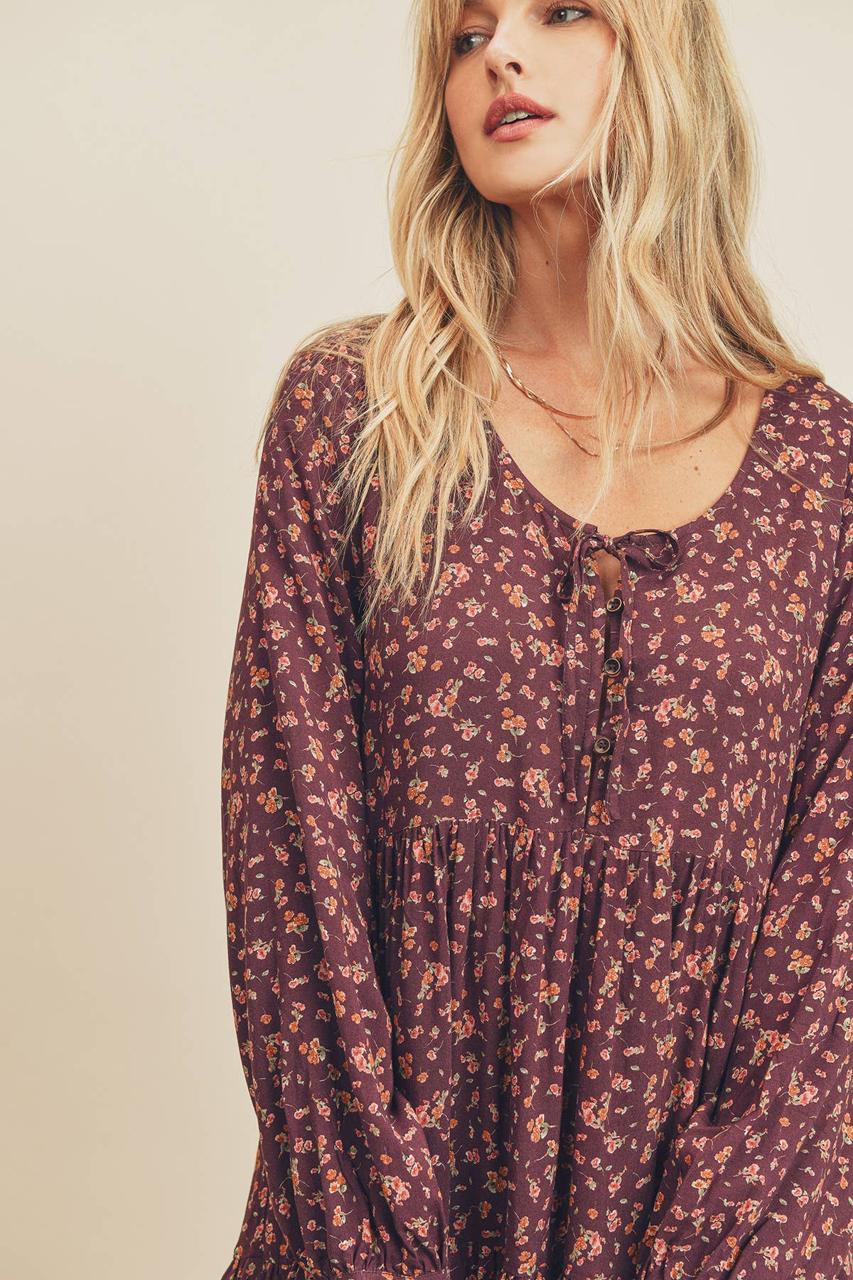 Fall Feeling Tiered Swing Dress