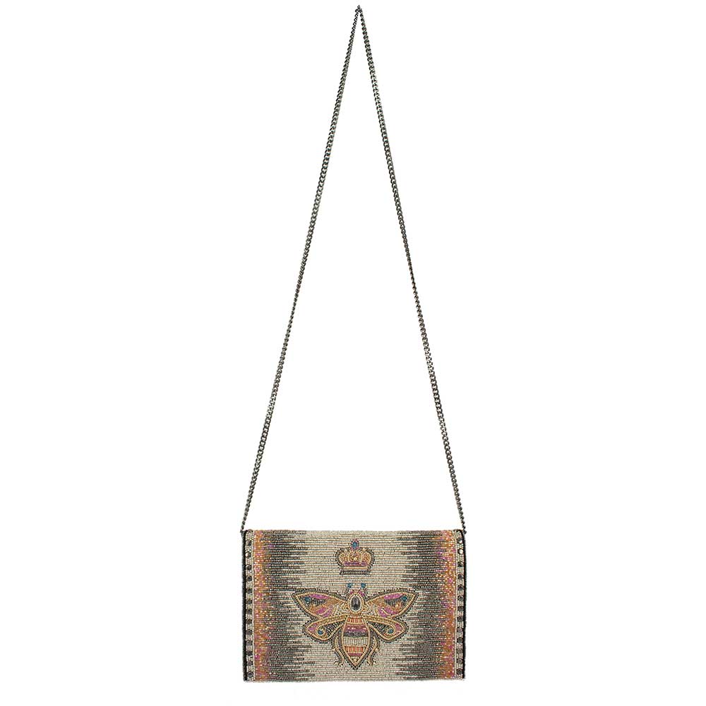 Mary Frances Queen Bee Leather Crossbody Handbag