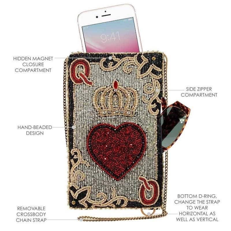 Mary Frances “Queen of Hearts” Phone Crossbody Bag - Wild Luxe Boutique