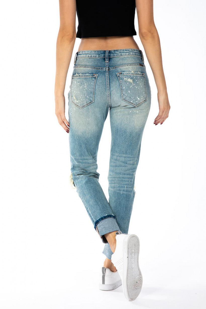Luna Distressed Boyfriend Jeans - Wild Luxe Boutique