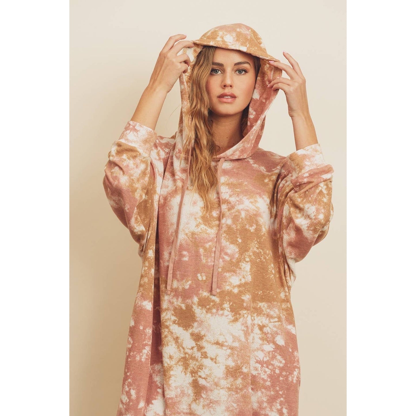 Tie-Dye French Terry Hoodie Dress - Wild Luxe Boutique