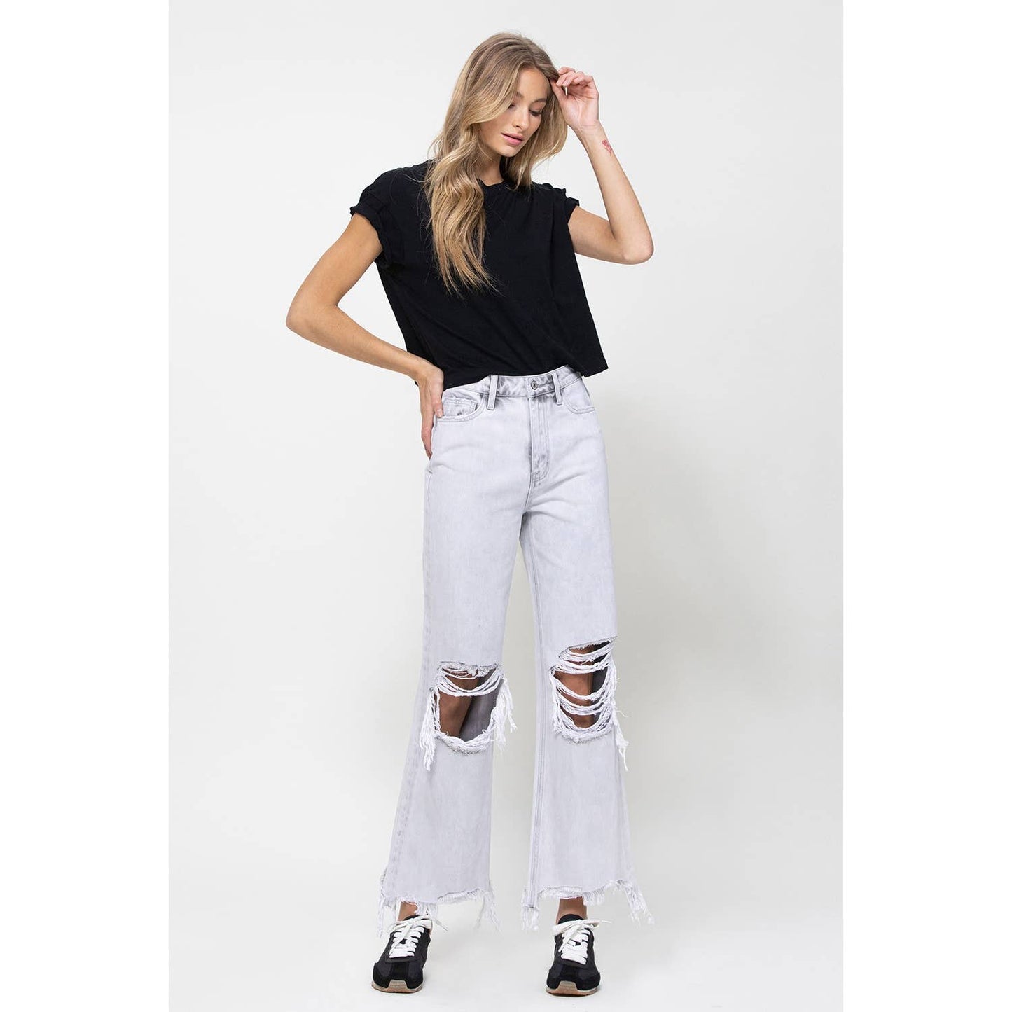 Jasmine 90’s Vintage Ankle Flare Jeans - Wild Luxe Boutique