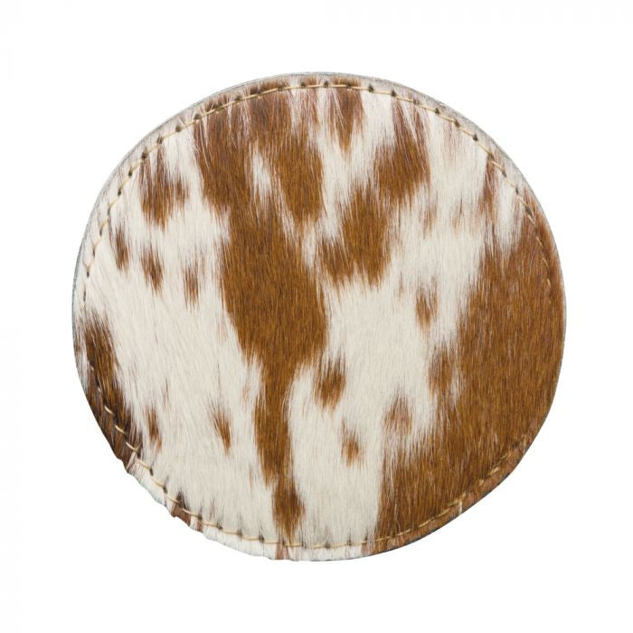 Leather/Fur Coasters Set - Wild Luxe Boutique