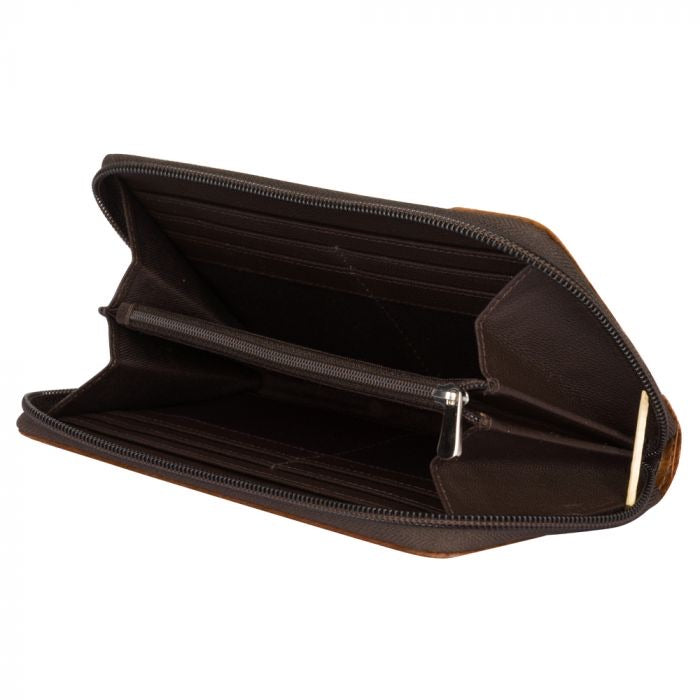 Pretty Patches Leather & Hairon Wallet - Wild Luxe Boutique