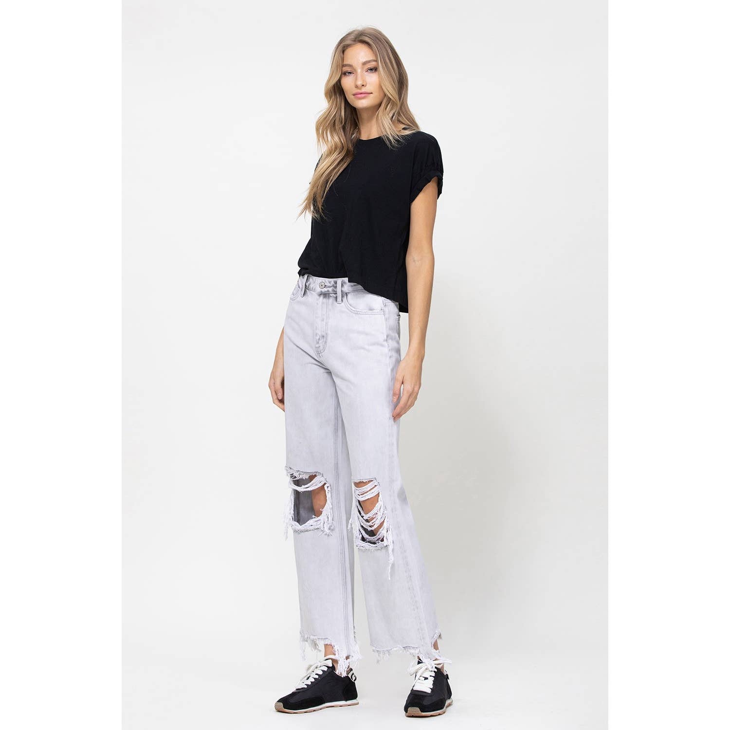 Jasmine 90’s Vintage Ankle Flare Jeans - Wild Luxe Boutique