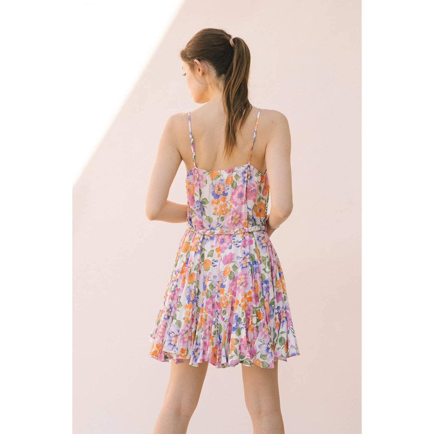 Flower Print Mini Dress