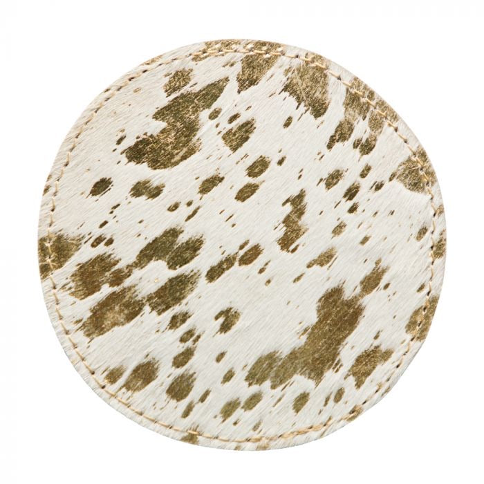 Leather/Fur Coasters Set - Wild Luxe Boutique