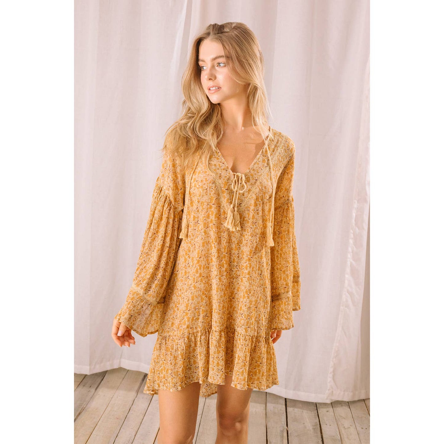 Bohemian Shift Mini Dress