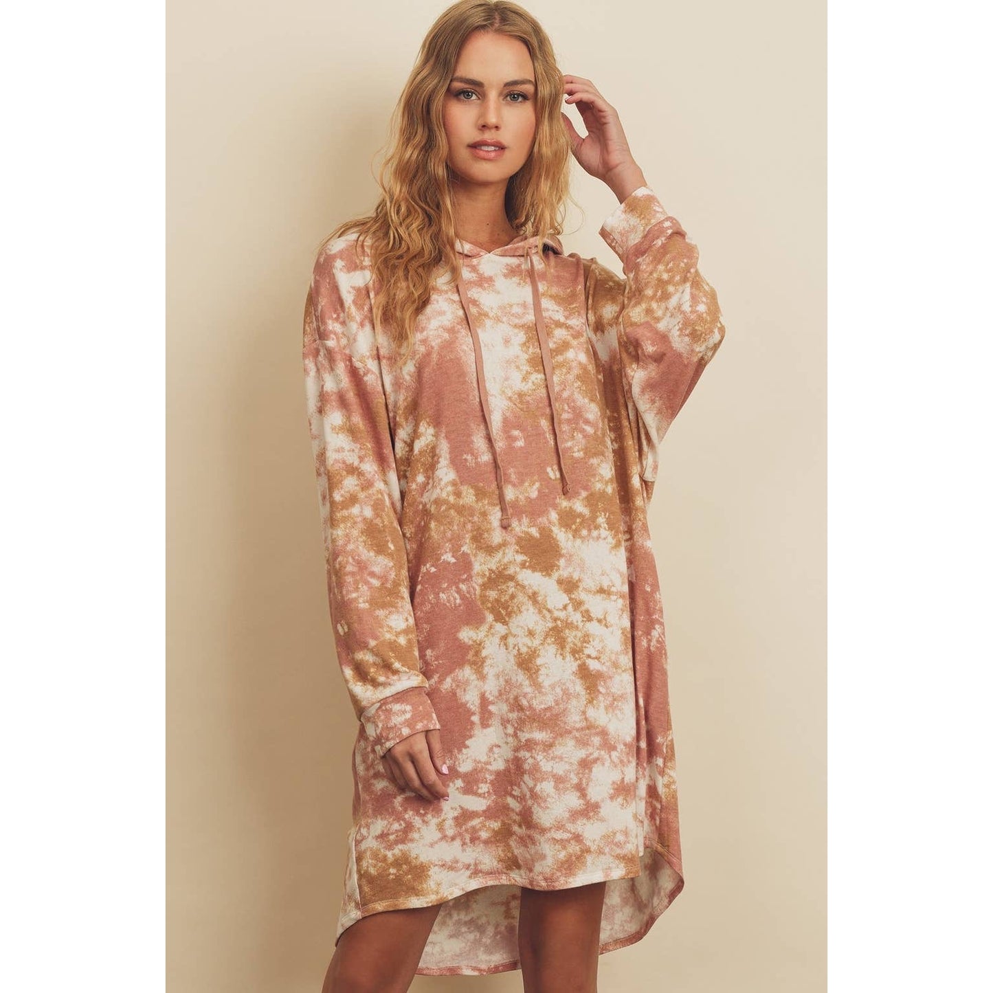 Tie-Dye French Terry Hoodie Dress - Wild Luxe Boutique