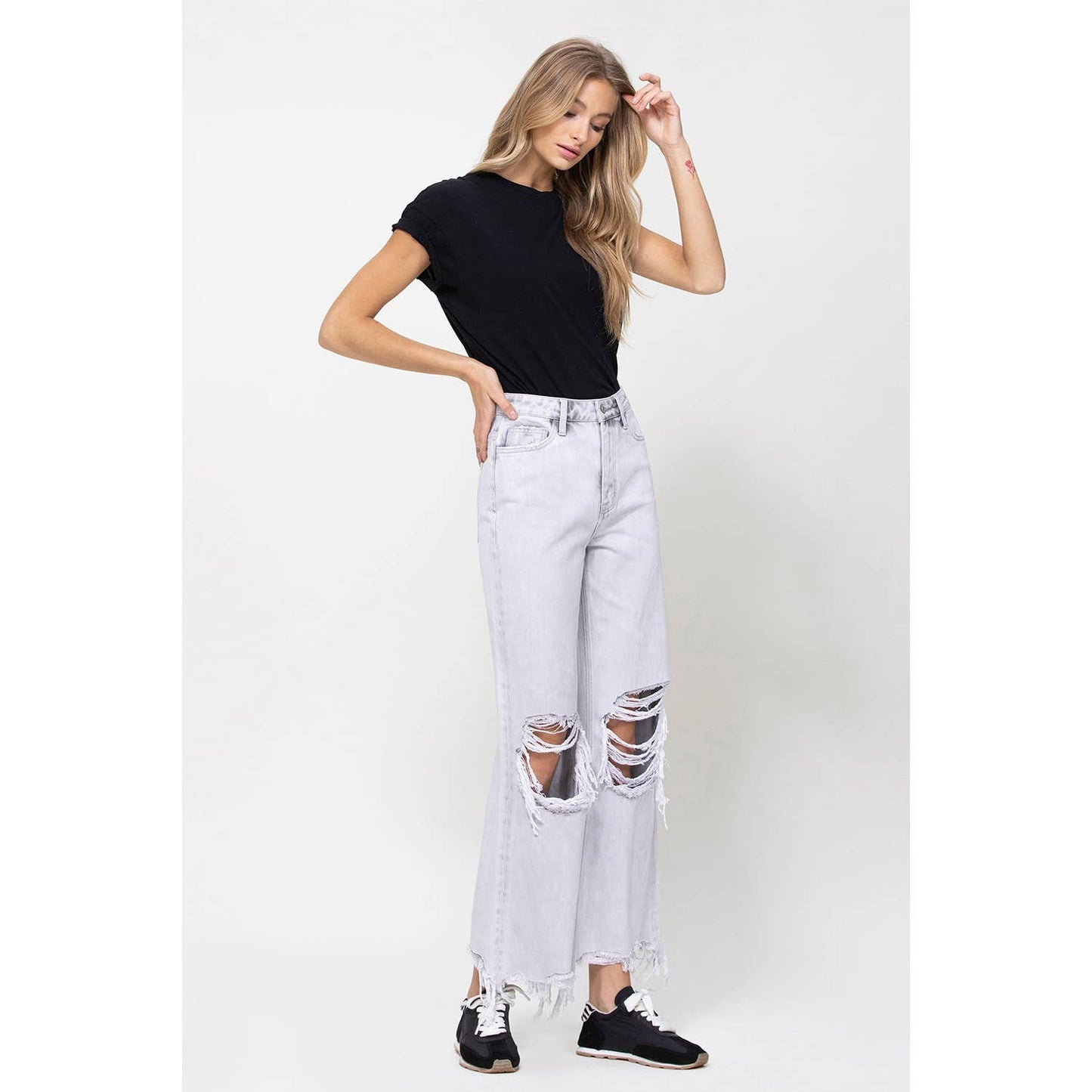 Jasmine 90’s Vintage Ankle Flare Jeans - Wild Luxe Boutique