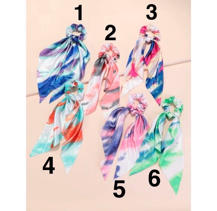 Tie Dye Scrunchie Scarf - Wild Luxe Boutique
