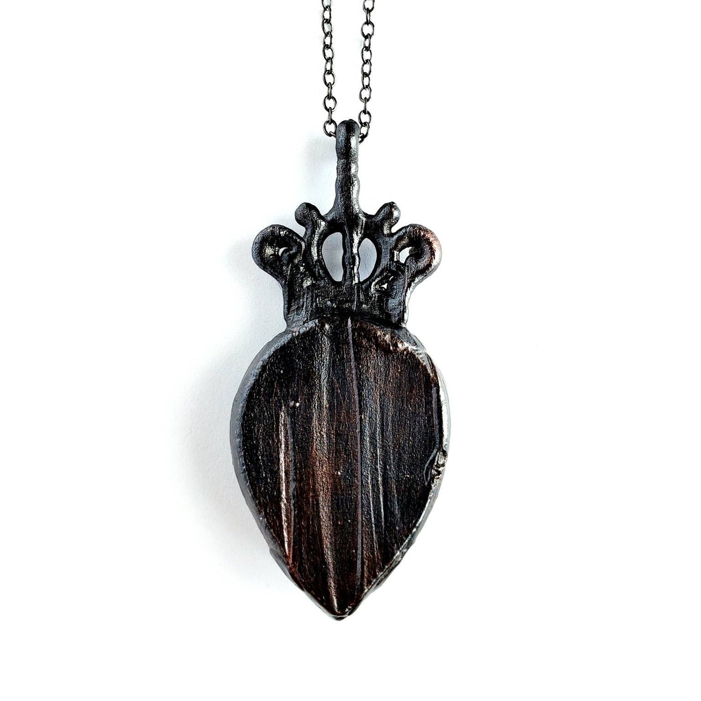 Blue Druzy Crown Necklace - Wild Luxe Boutique
