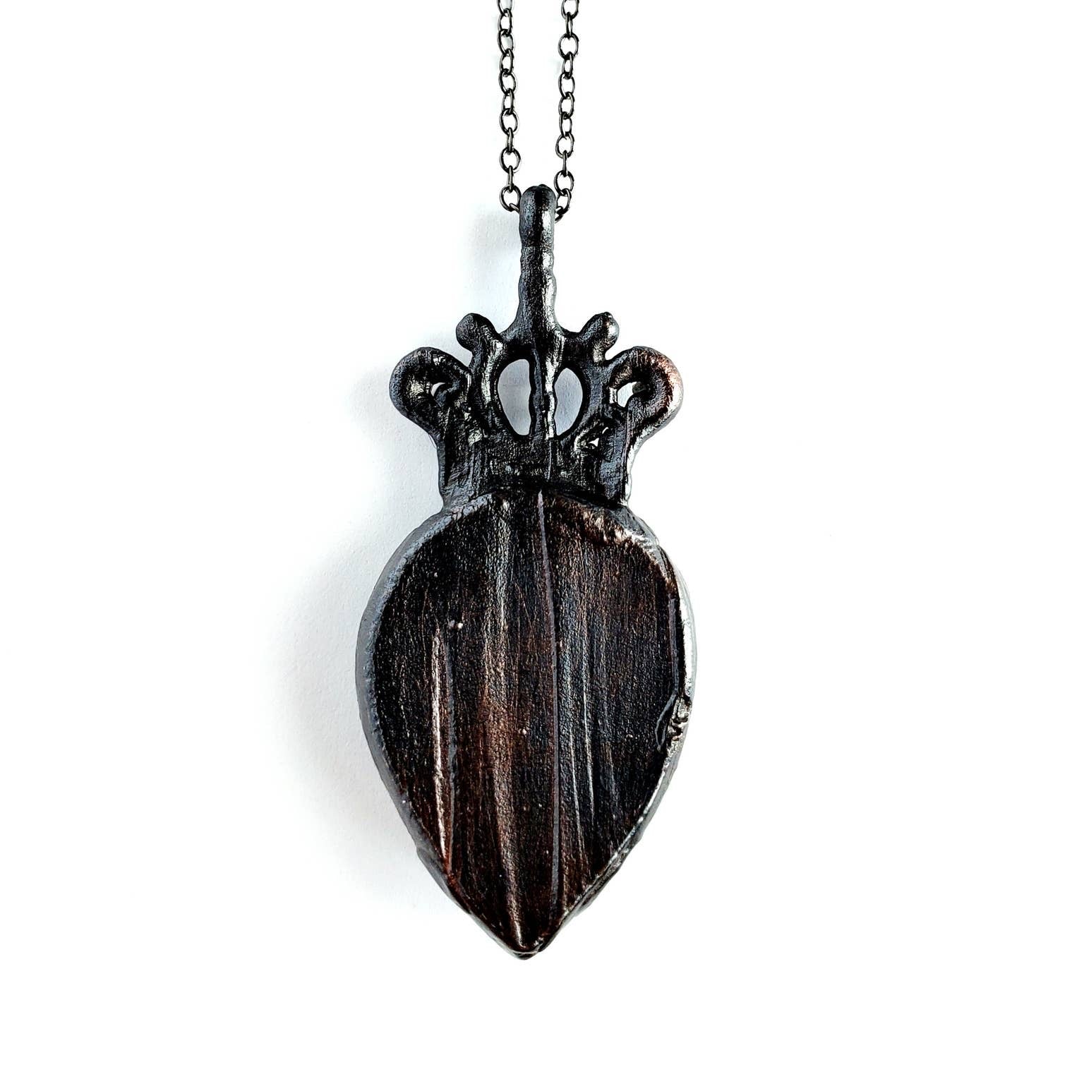 Blue Druzy Crown Necklace - Wild Luxe Boutique