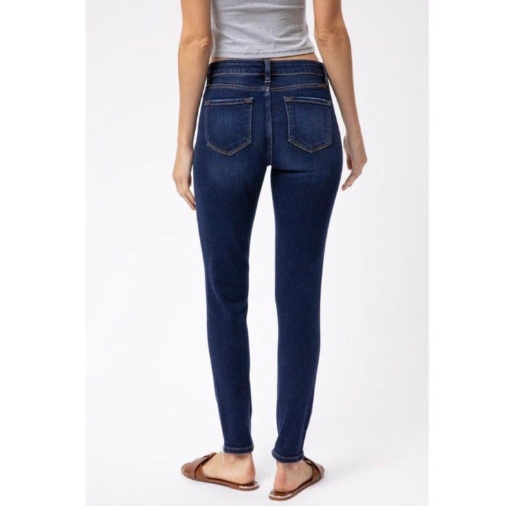 Opal Mid-Rise Super Skinny Distressed Jeans - Wild Luxe Boutique