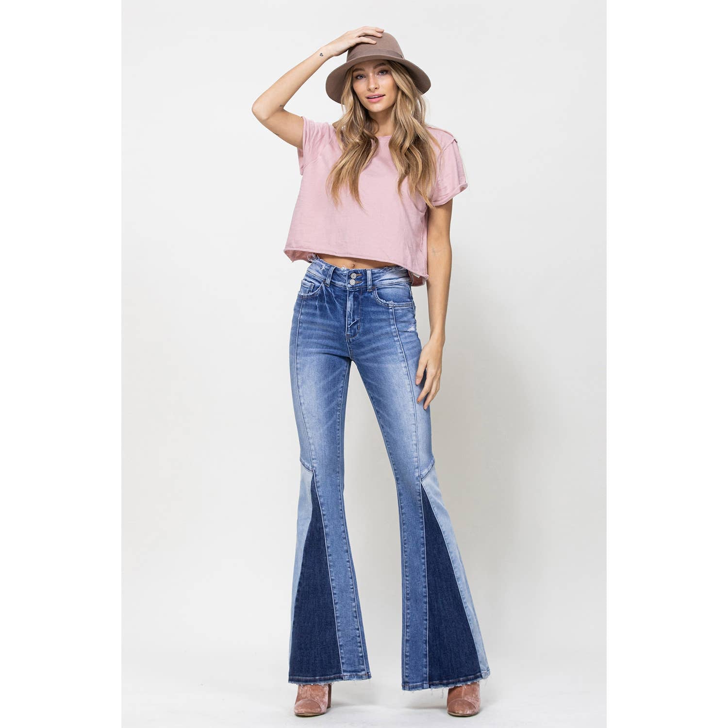 Bonnie Paneled Super Flare Jeans - Wild Luxe Boutique