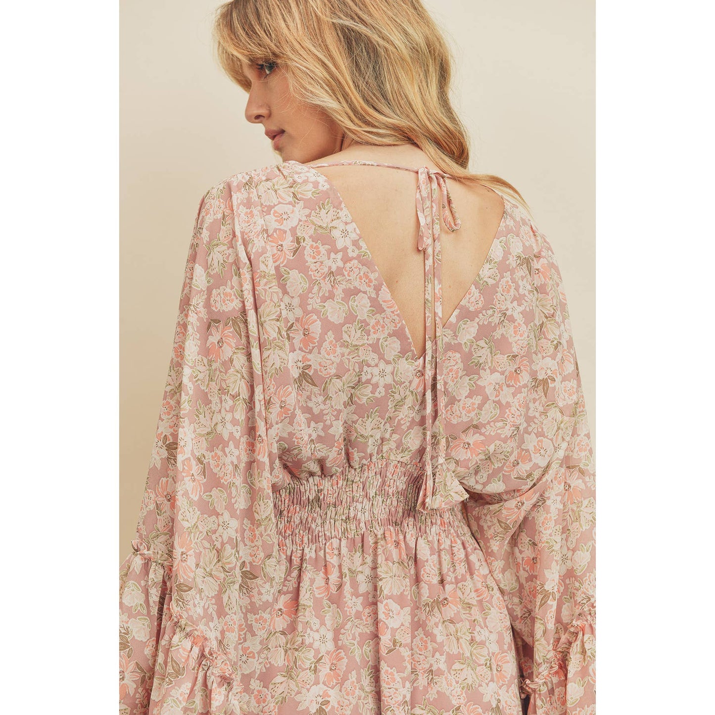 Paris Butterfly Mini Dress in French Pink
