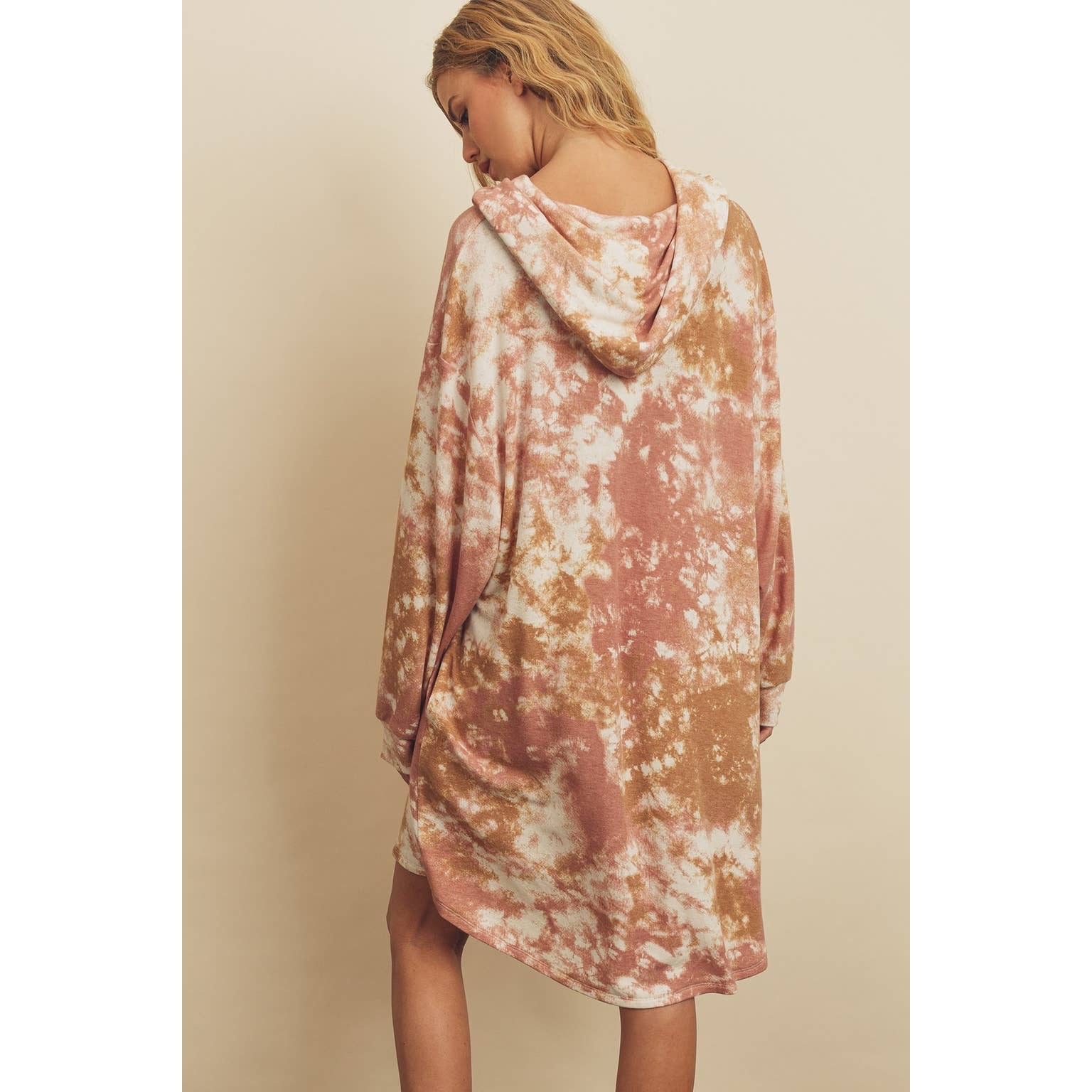 Tie-Dye French Terry Hoodie Dress - Wild Luxe Boutique
