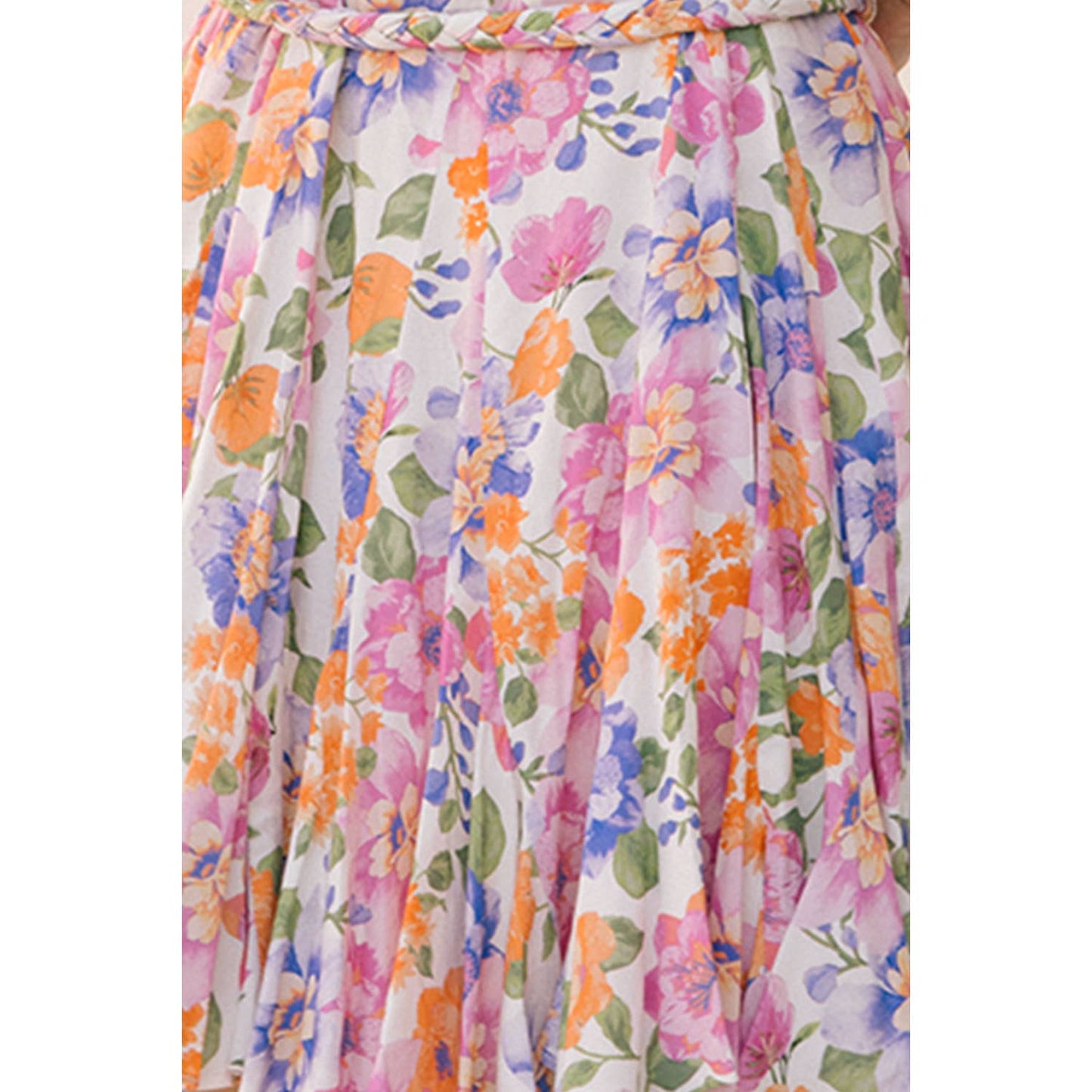 Flower Print Mini Dress