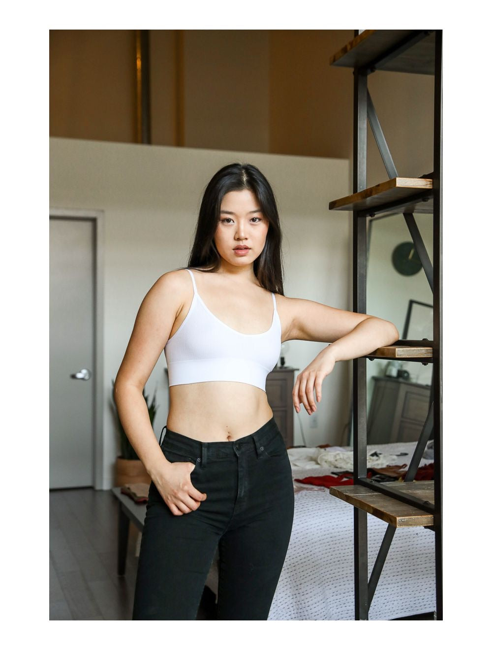 Ivory Low Back Seamless Bralette - Wild Luxe Boutique