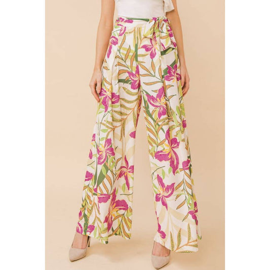 Pantalon fleuri Nuit de perfection