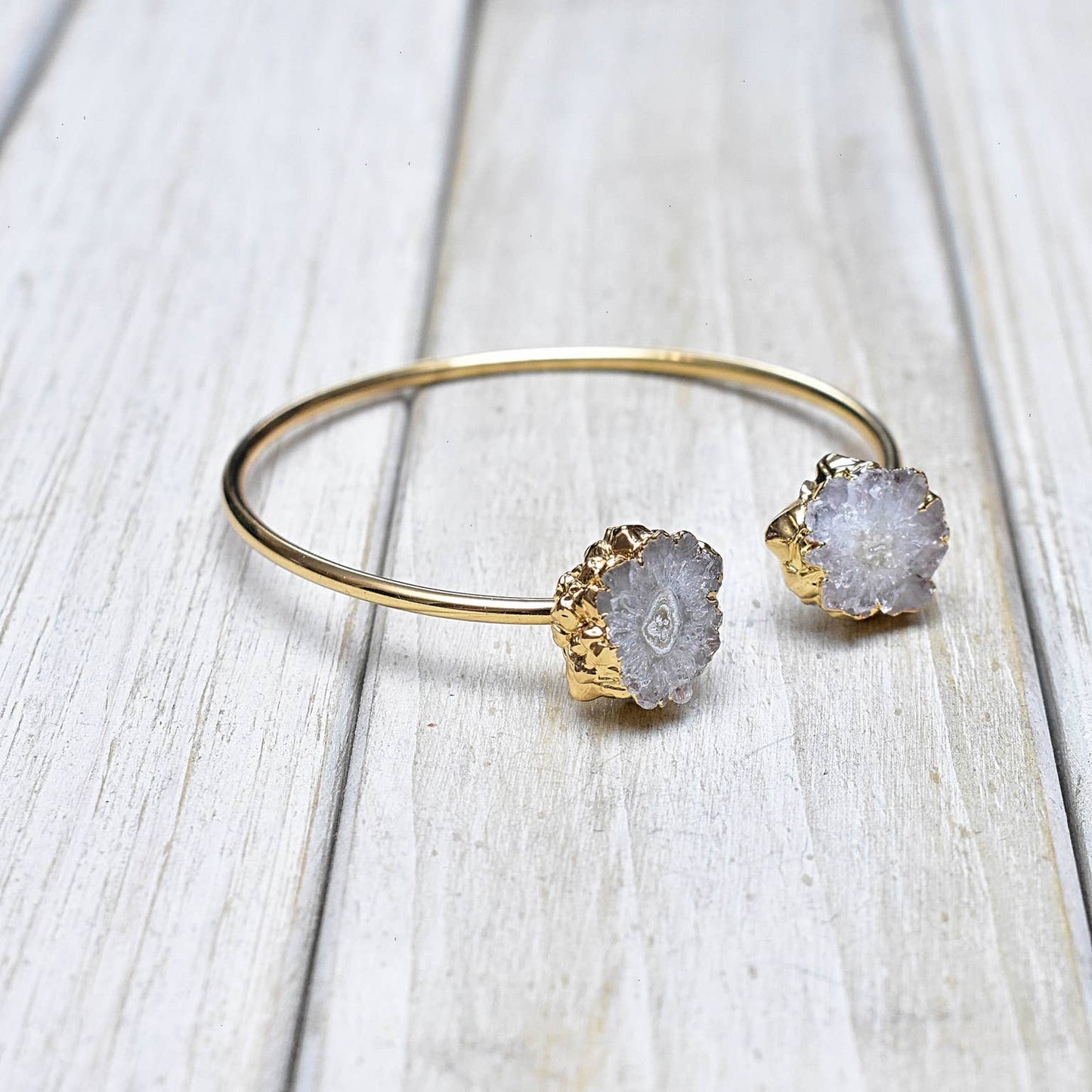 White Stalactite Cuff Bracelet - Wild Luxe Boutique