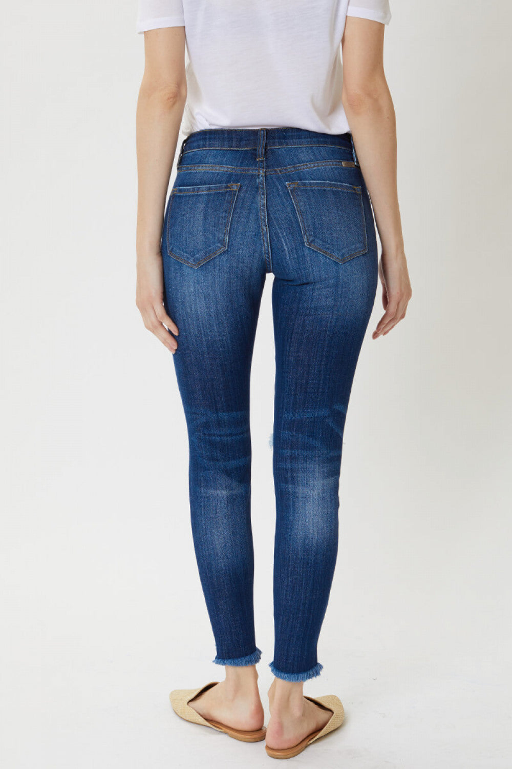 Emma Distressed Frayed Skinny Jeans - Wild Luxe Boutique