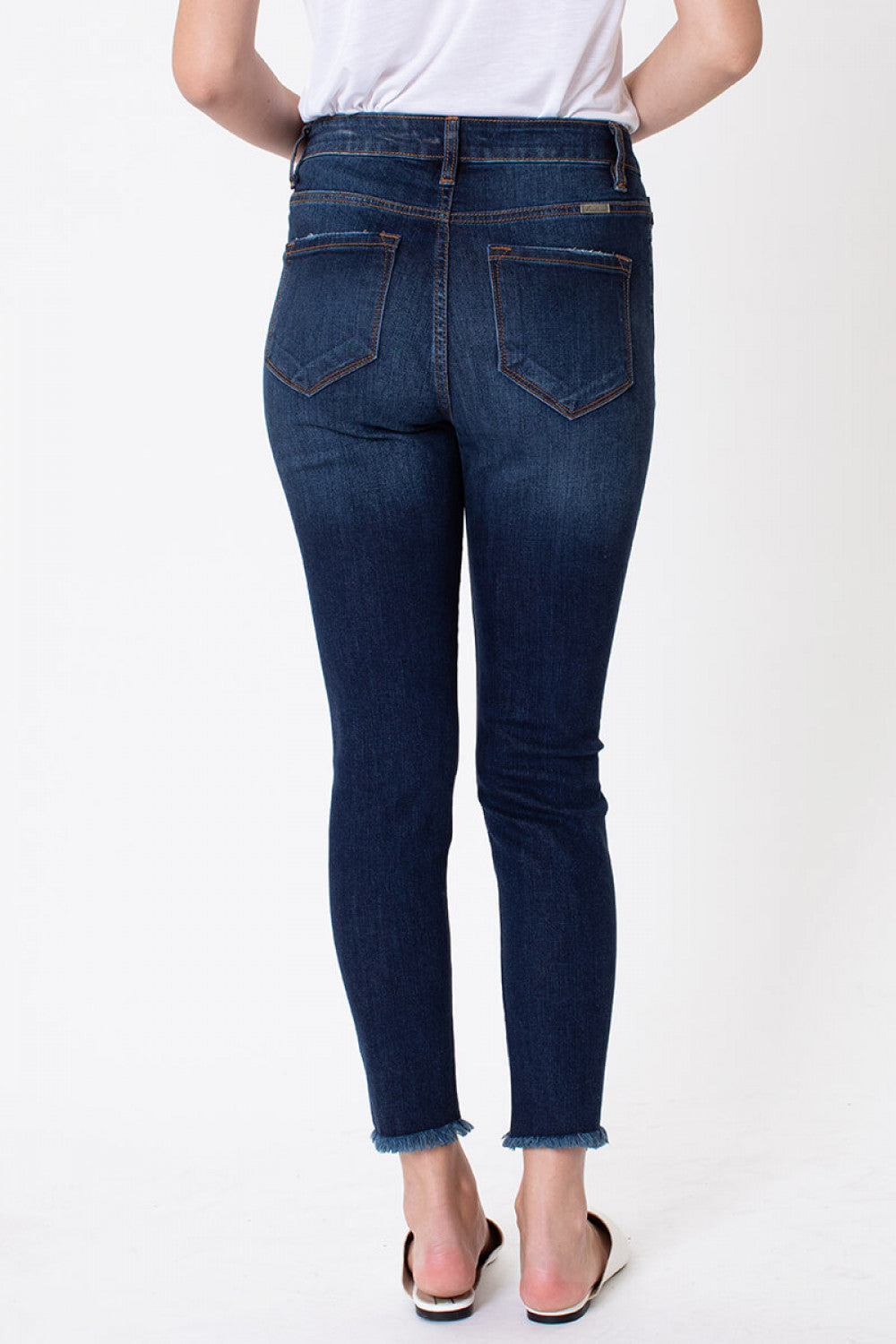 Ava Frayed Ankle Skinny Jeans - Wild Luxe Boutique