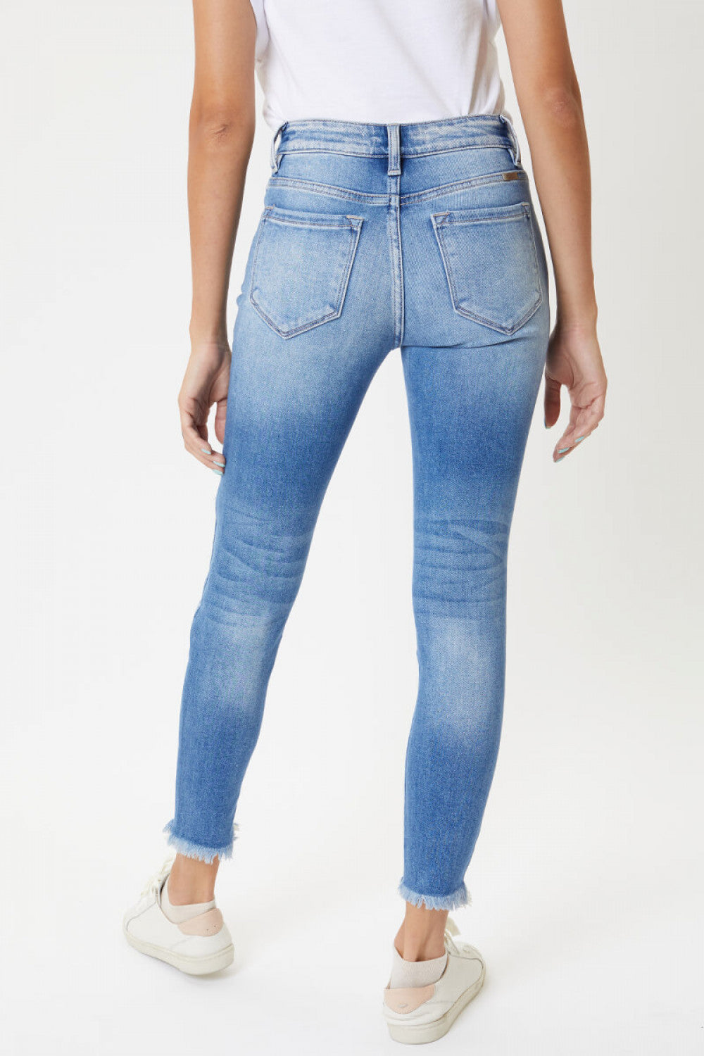 Hannah Distressed Frayed Skinny Jeans - Wild Luxe Boutique