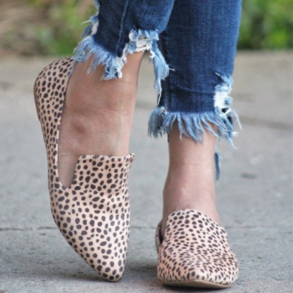 Cheetah Print Slip-On Loafers - Wild Luxe Boutique