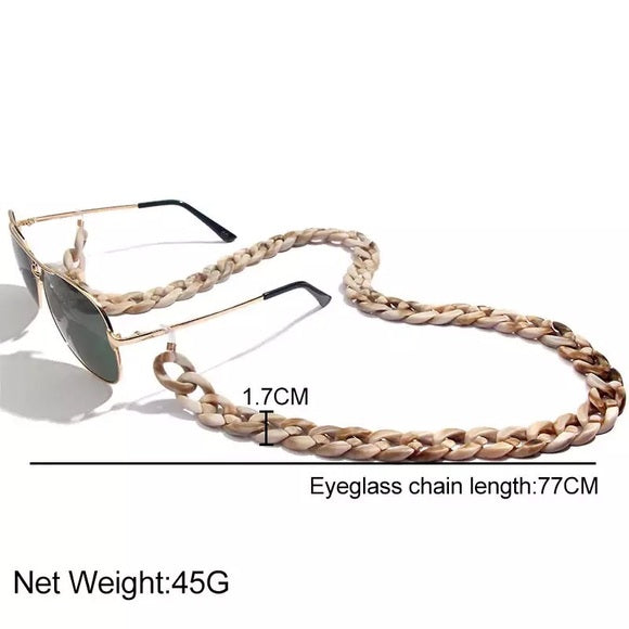 Chunky Vintage Resin Sunglasses Chain - Wild Luxe Boutique
