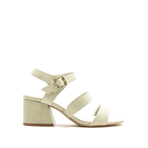 Sage Banded Chunky Heel Sandals - Wild Luxe Boutique