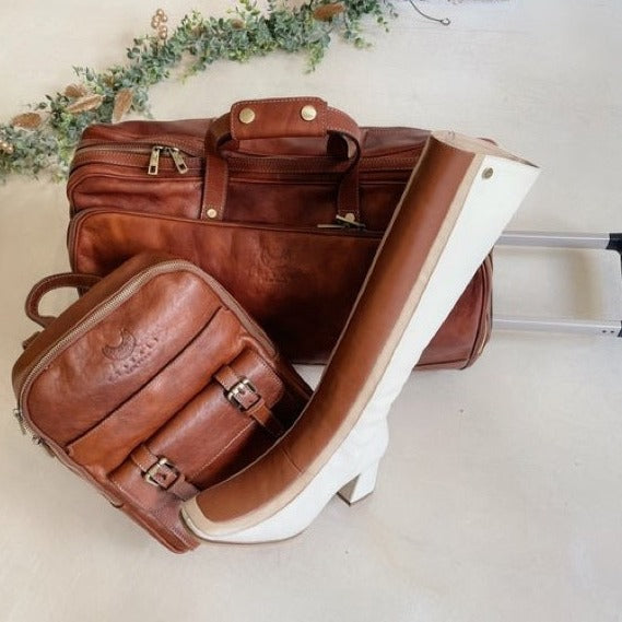 Bottes hautes en cuir Revival