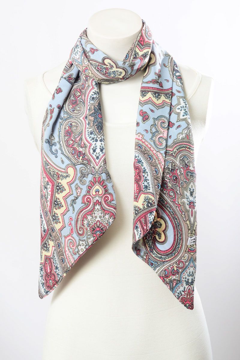 Pink Versatile Paisley Neckerchief Scarf - Wild Luxe Boutique