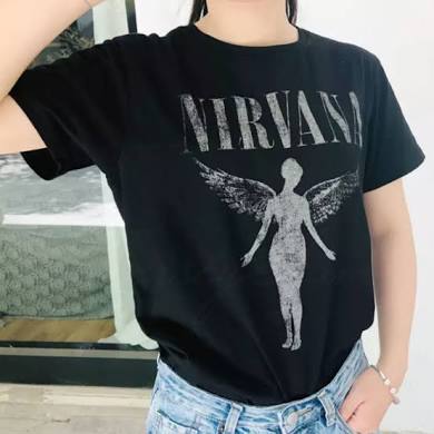 Nirvana Black Vintage Graphic Tee - Wild Luxe Boutique