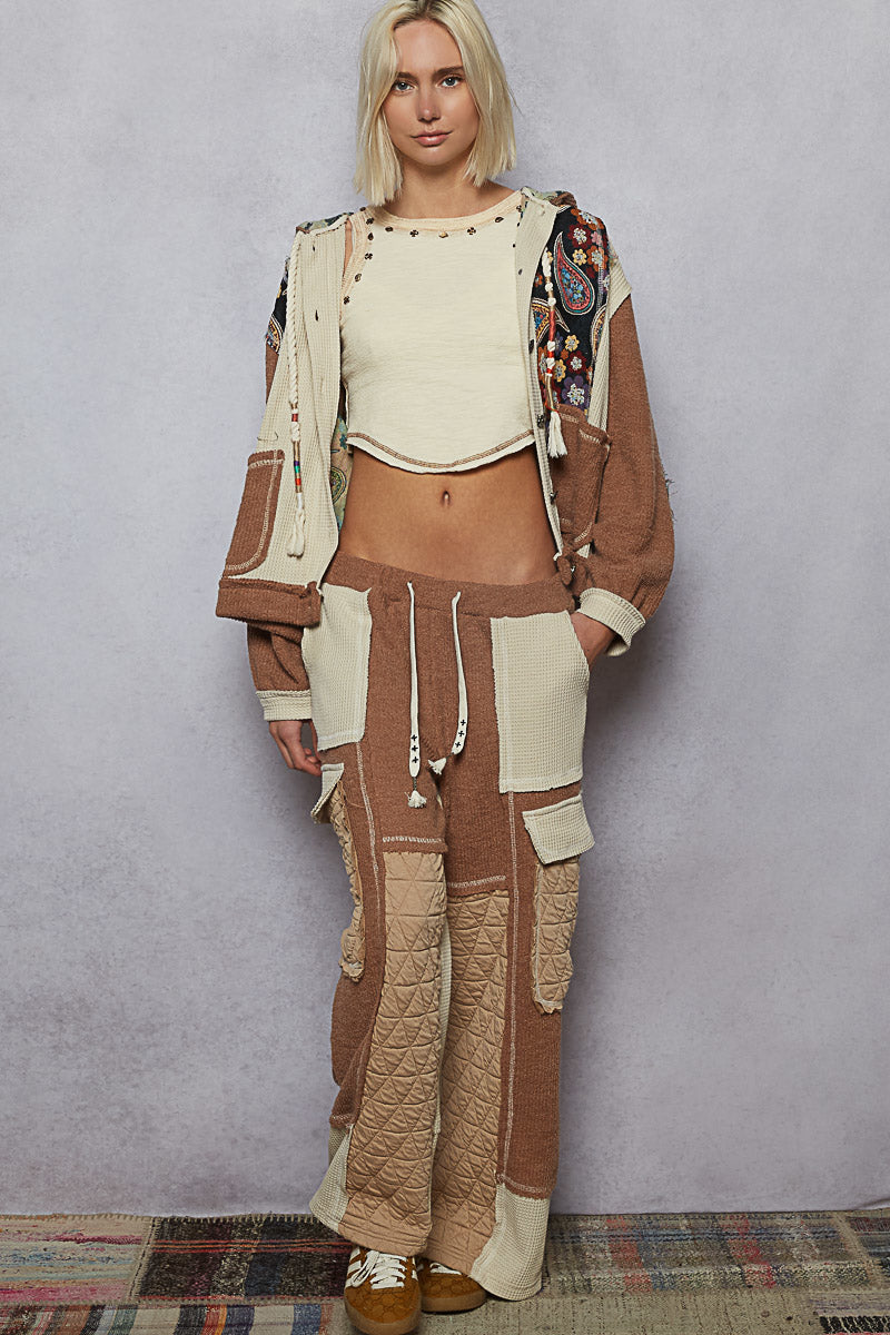 Paisley Floral Thermal Hoodie