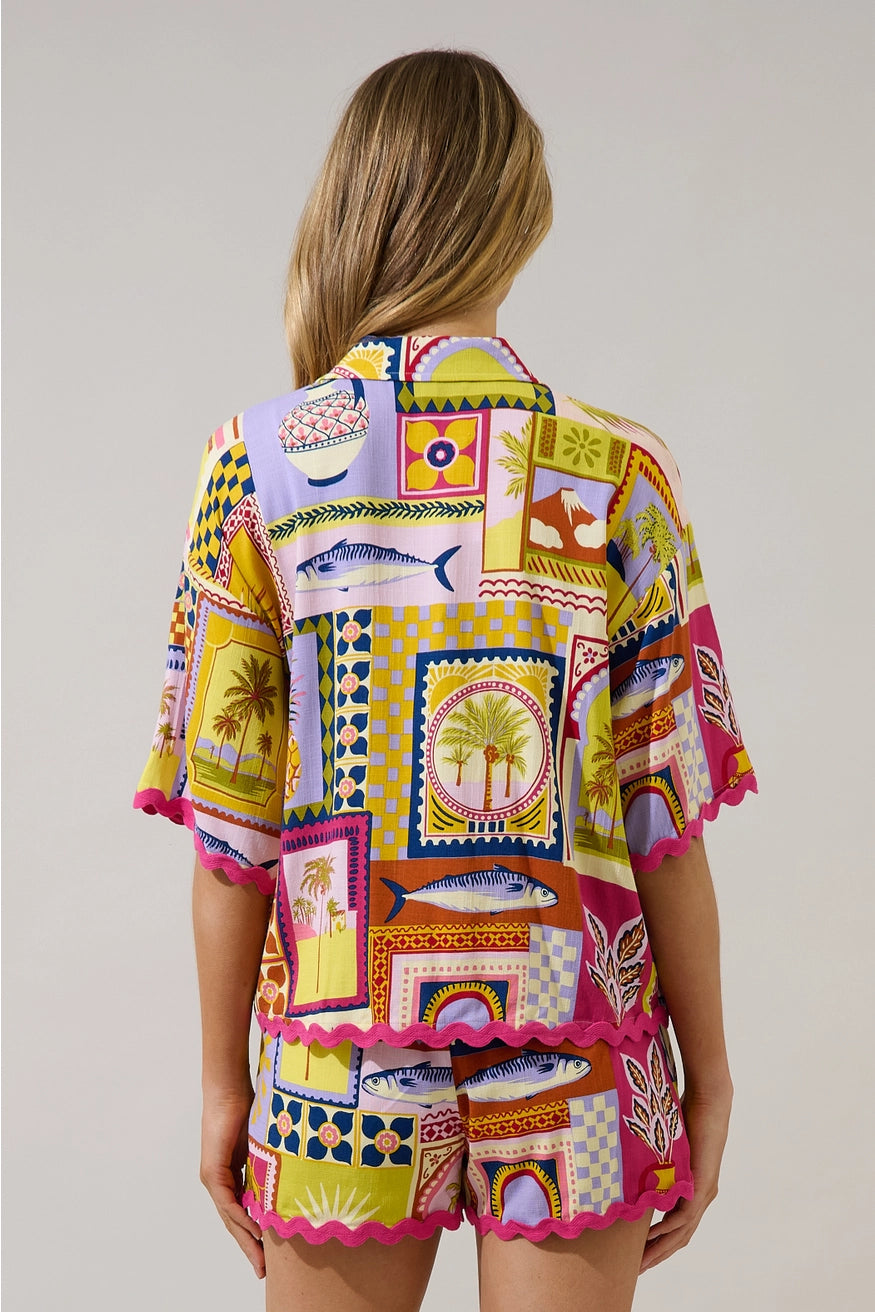Marnie Button Up Shirt Talmar Postcard