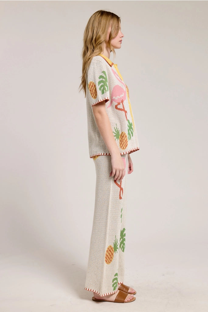 Flamingo Knit Pants