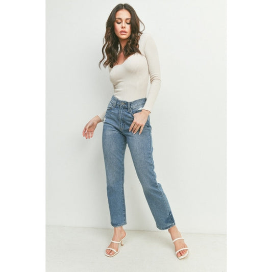 JBD Dani High Rise Retro Straight Denim Jeans