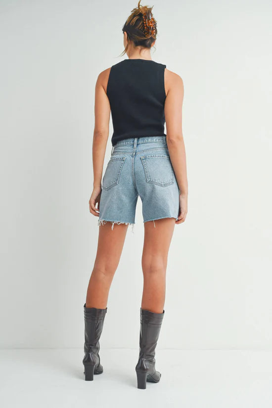Slightly Distressed Walking Shorts