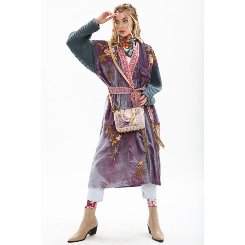 Aratta Grape Jam Something Magical Velvet Coat