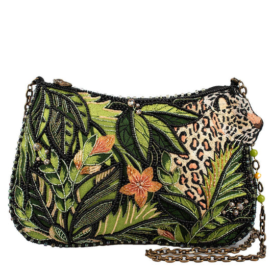 Mary Frances Spot On Beaded Leopard in Jungle Crossbody Handbag