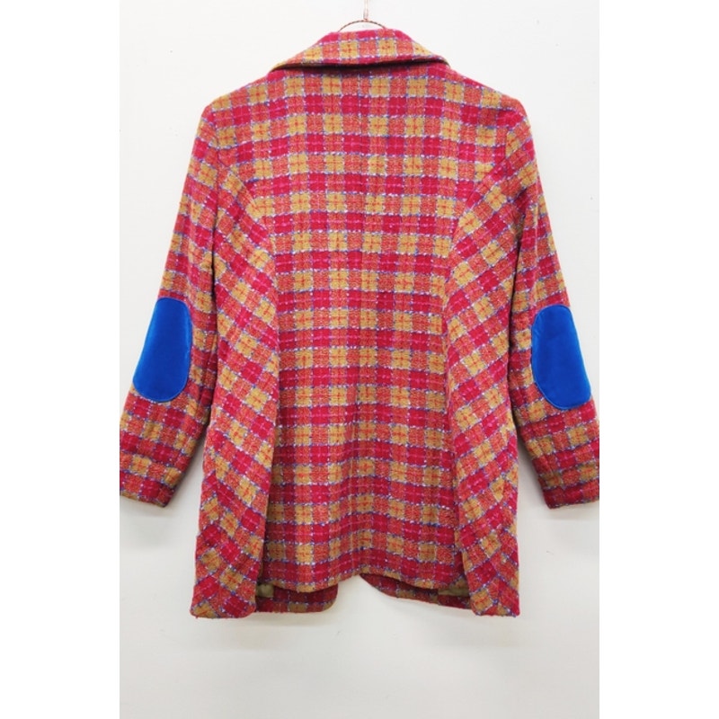 Aratta Fuchsia Camel Coco Boucle Lined Blazer Jacket