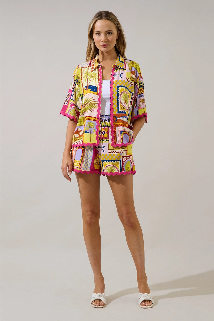 Marnie Button Up Shirt Talmar Postcard