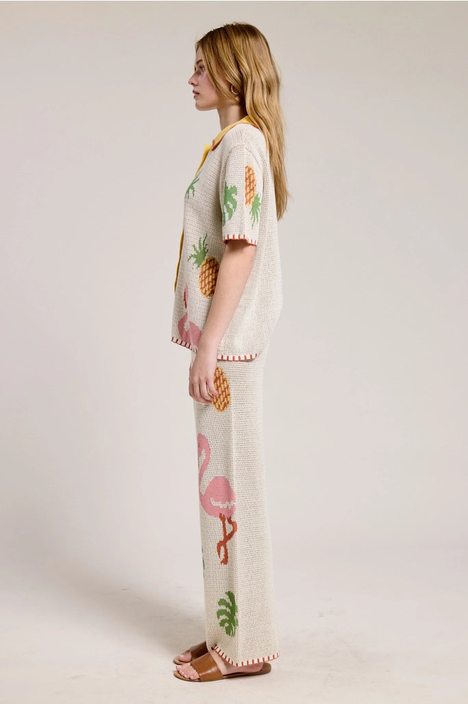 Flamingo Knit Top